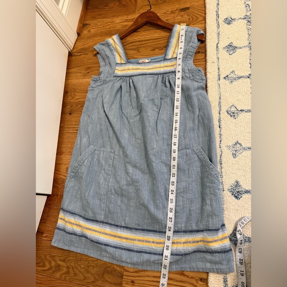 FAHERTY Hailee Stripe Trim Shift Dress In Indigo Ombre Stripe Size Small - Picture 12 of 12